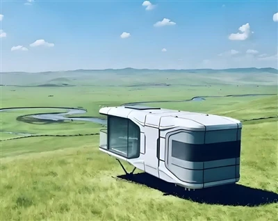 Casa cápsula espacial: a forma pioneira de futura residência
